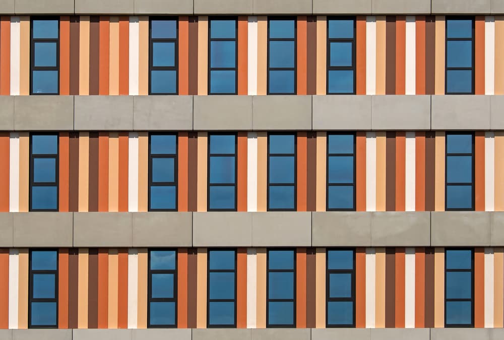 Modern Striped Facade by Lus Joosten — canvas wall art