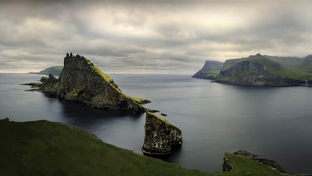 Faroe Islands Sea Stacks by Liguang Huang — canvas wall art