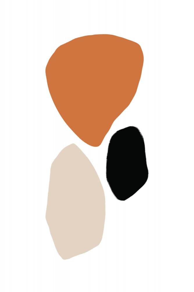 Organic Shapes in Earthy Tones by uplusmestudio — canvas wall art