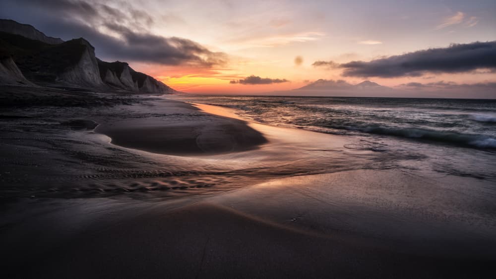 Coastal Twilight Glow by Ivan A. Godovikov — canvas wall art