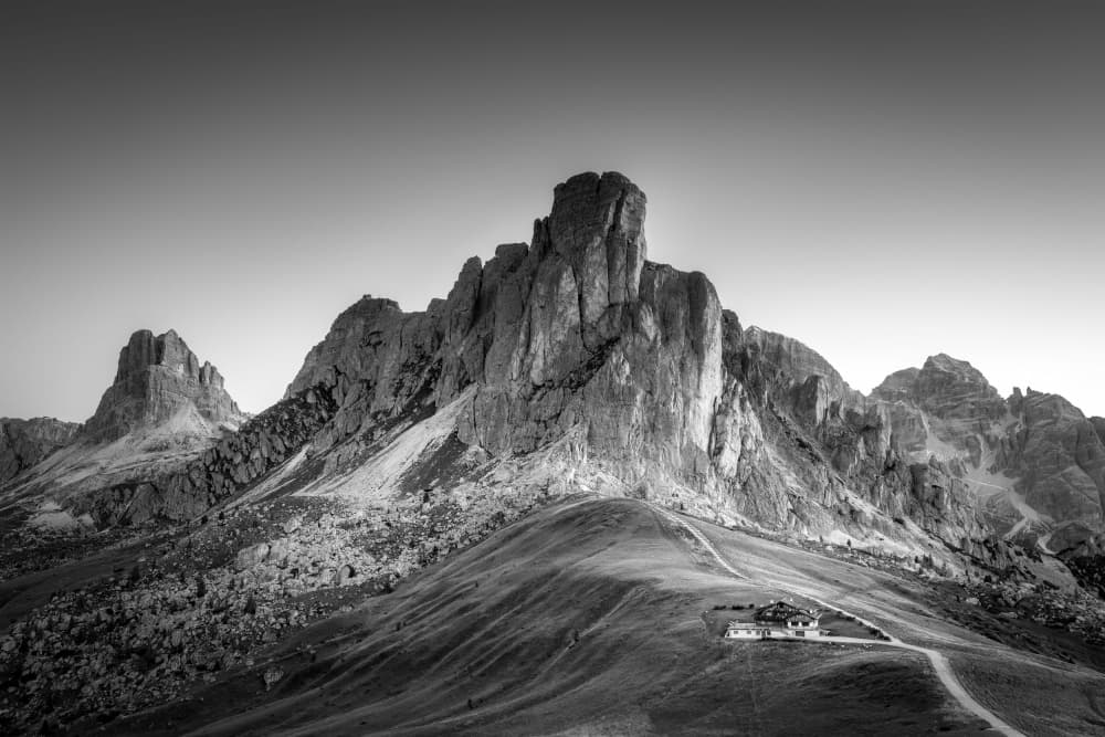 Majestic Mountain Home by Christoph Schaarschmidt — canvas wall art