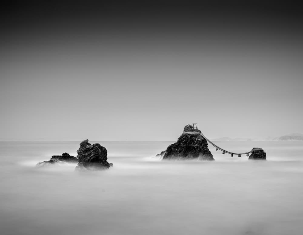 Serene Ocean Shrine by Robert Bolton — canvas wall art