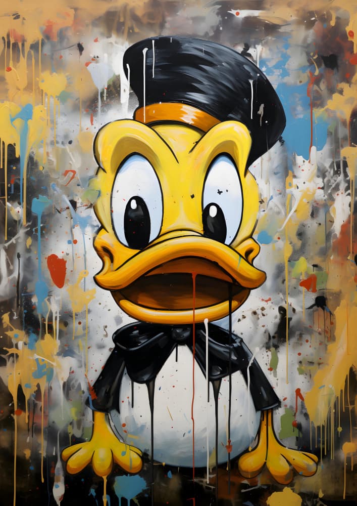 Bold Pop Art Duck by Andreas Magnusson — canvas wall art