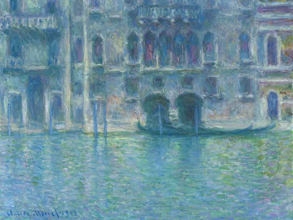 Palazzo Da Mula, Venice (1908) By Claude Monet by Claude Monet — canvas wall art