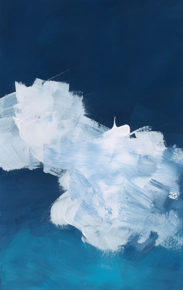 Abstract Blue Cloudscape by Bronwyn Baker — canvas wall art