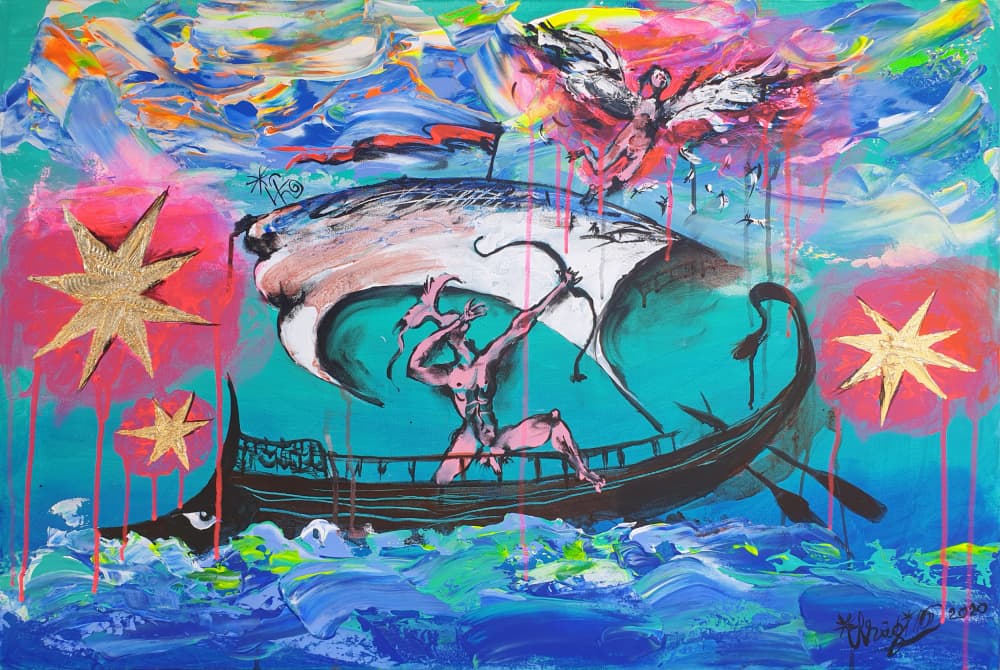 Vibrant Mythical Journey by Kanat Ibragimov — canvas wall art