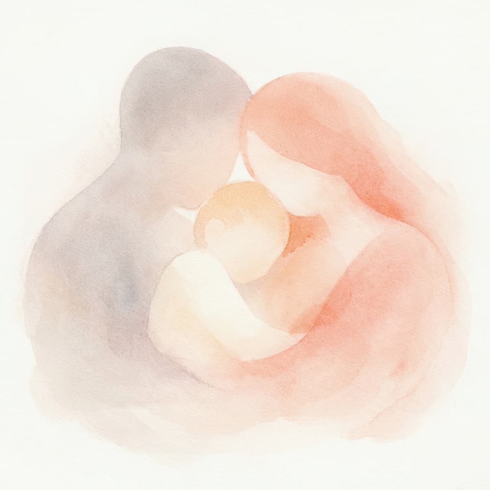 Loving Family Embrace by Natalie Bruns — canvas wall art