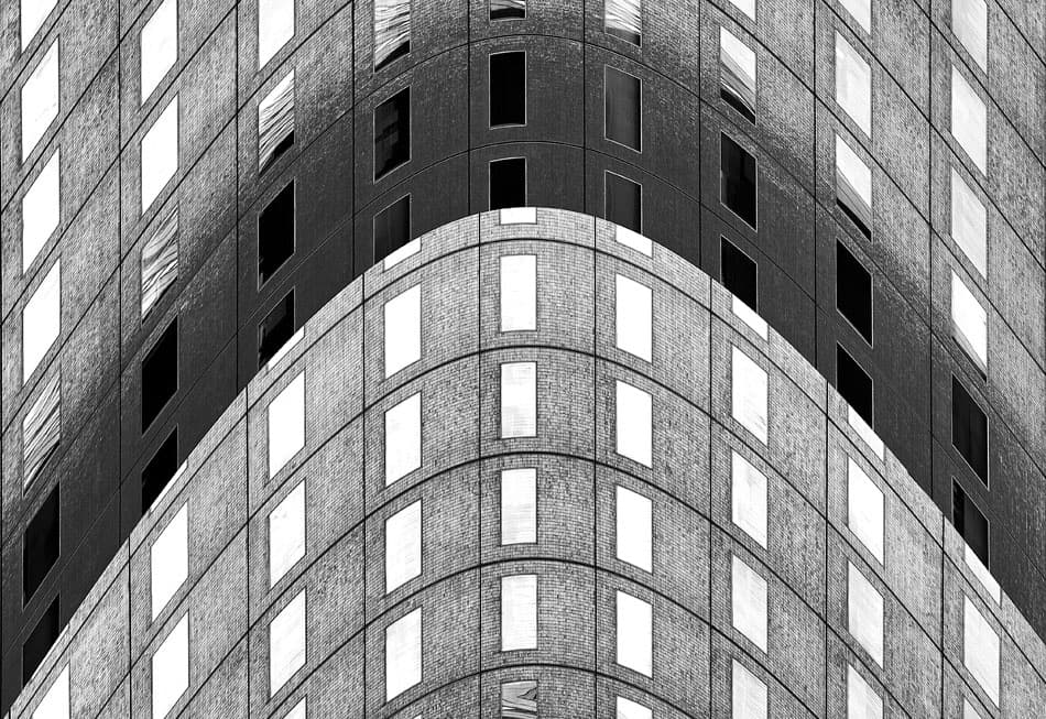Modern Facade Geometry by Wayne Pearson — canvas wall art