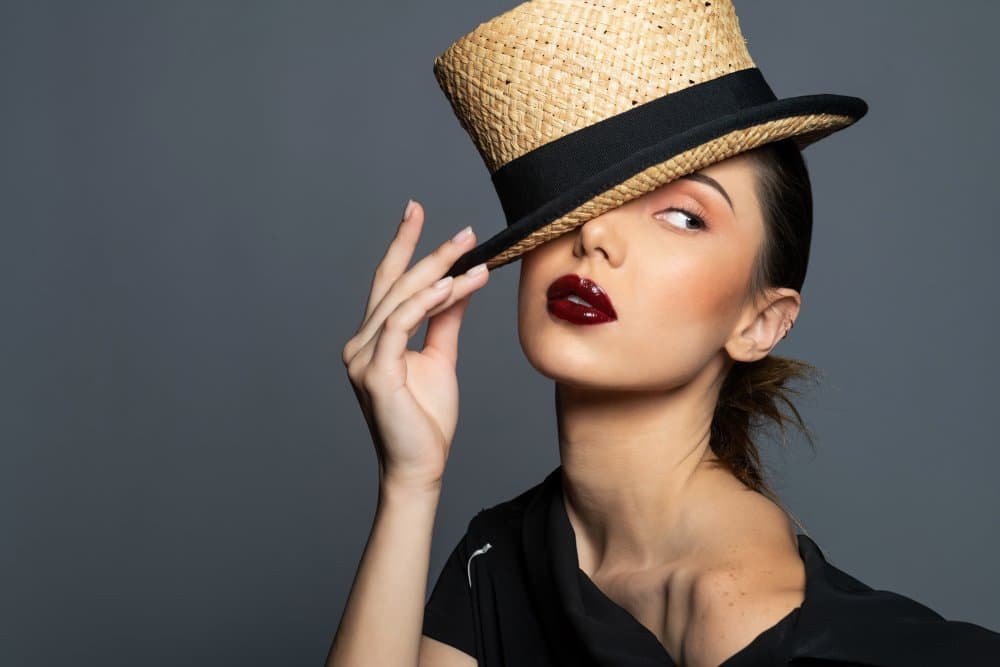Mysterious Hat Portrait by Andrea Ventura — canvas wall art