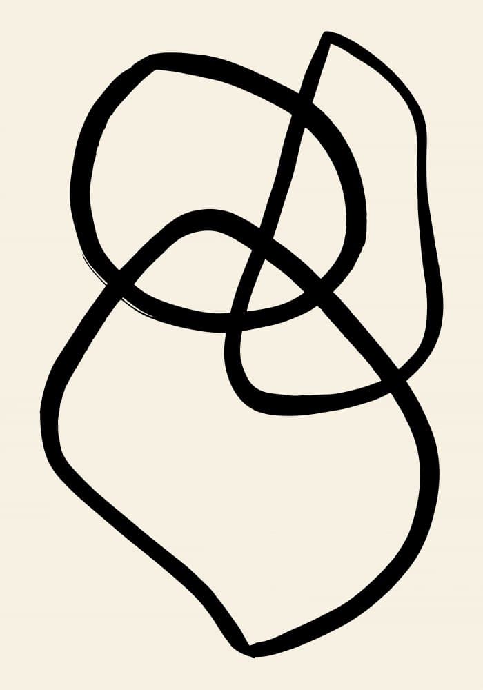Abstract Black Lines by Pictufy Studio — canvas wall art