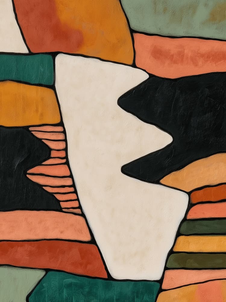 Abstract Desert Shapes by Nadjaa — canvas wall art
