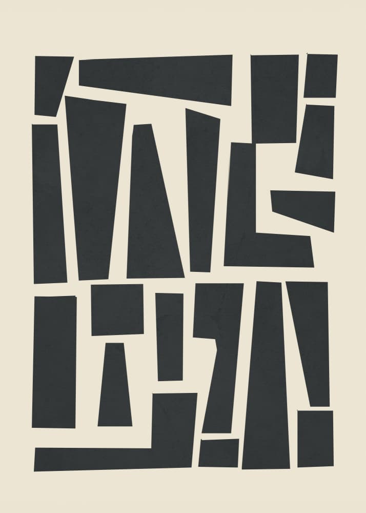 Modern Abstract Shapes by Flow Line — canvas wall art