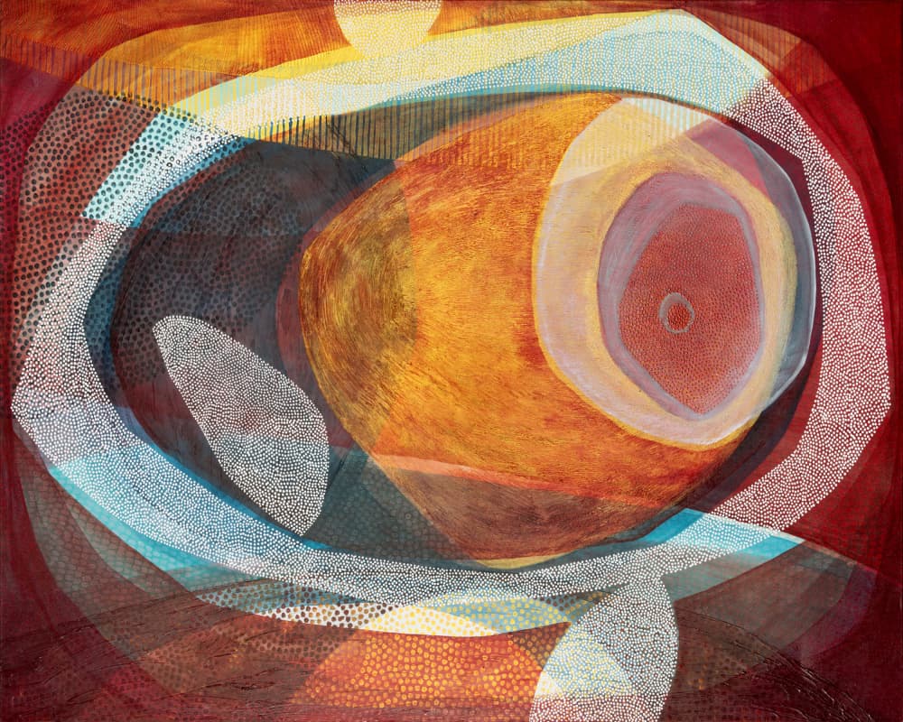 Vibrant Flowing Layers by SAN STARLING — canvas wall art