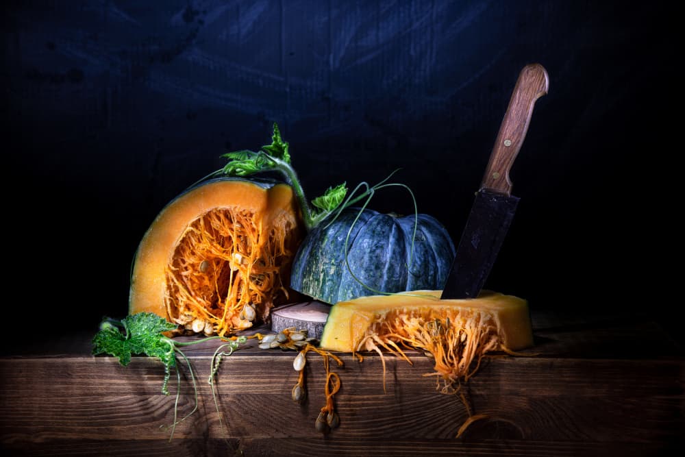Moody Pumpkin Harvest by Felice Angelino — canvas wall art