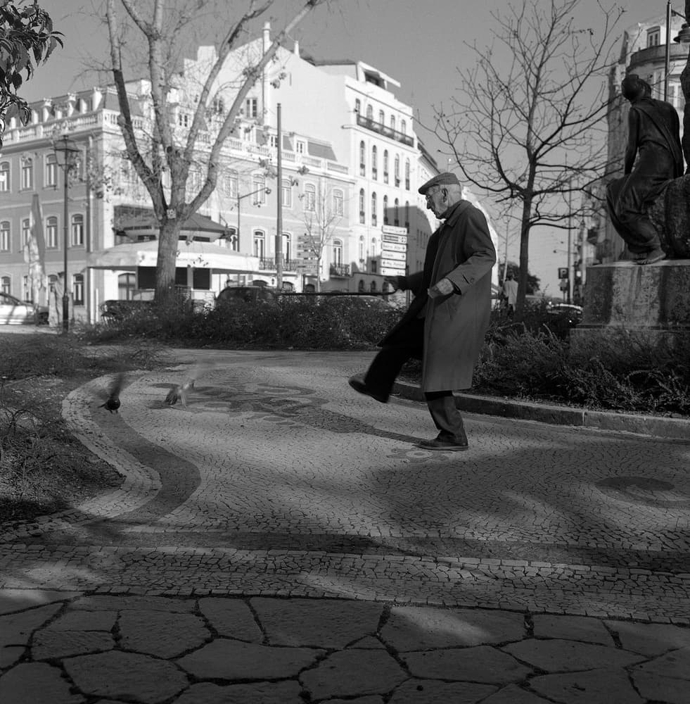 Old Man's Urban Kick by Nana Sousa Dias — canvas wall art