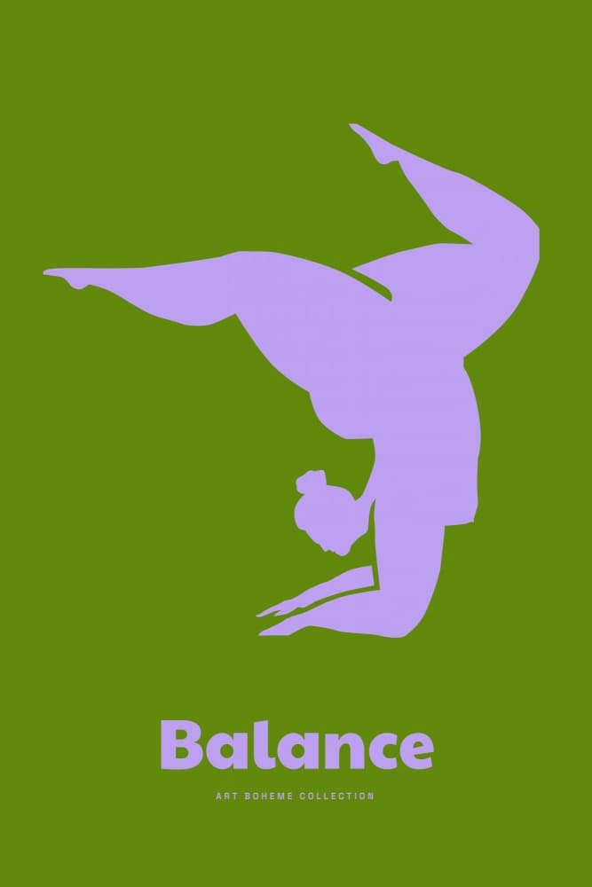 Balanceno02(yoga) by Treechild — canvas wall art