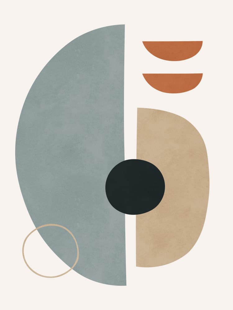 Abstract Geometric Shapes by Vitor Costa — canvas wall art