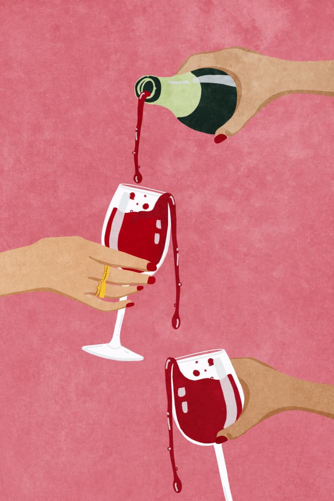 Cheers to my Girl Gang by Raissa Oltmanns — canvas wall art