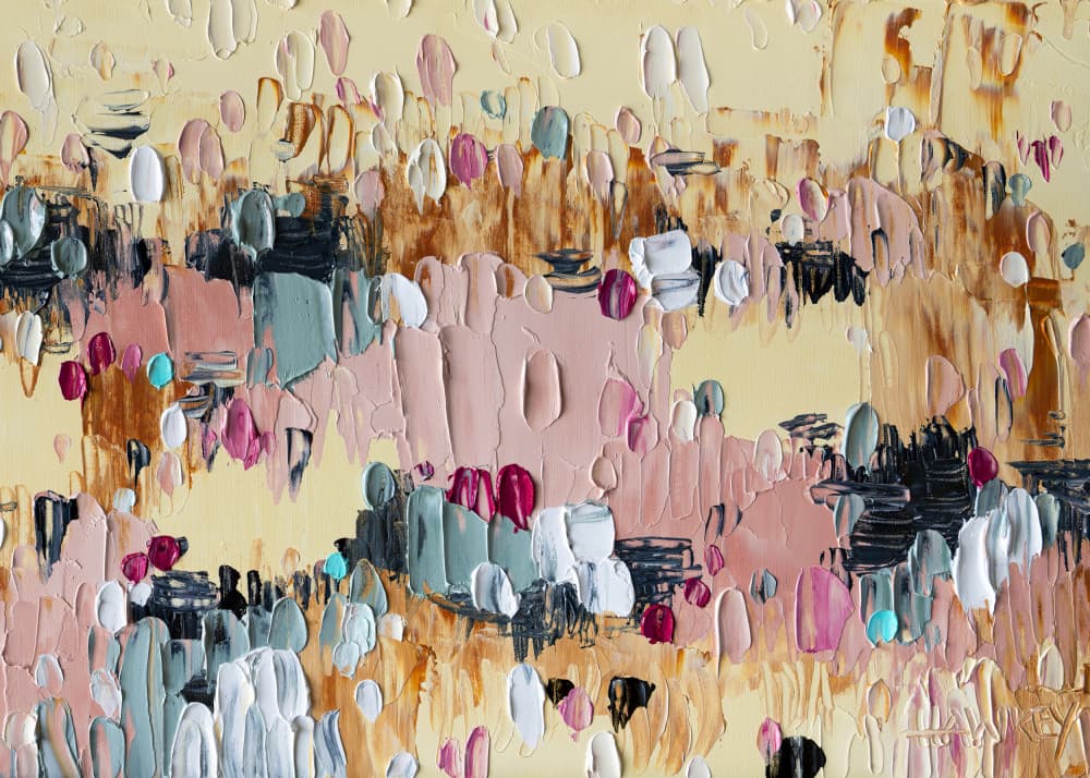 Modern Textured Abstract by Angela Hawkey — canvas wall art