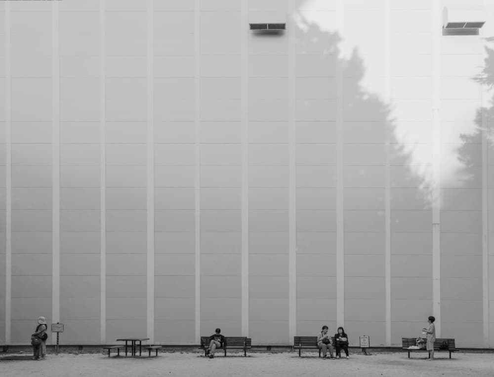 Urban Wall Shadows by Satoshi Sakai — canvas wall art