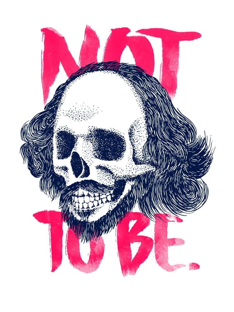 Not To Be Skull by Robert Farkas — canvas wall art