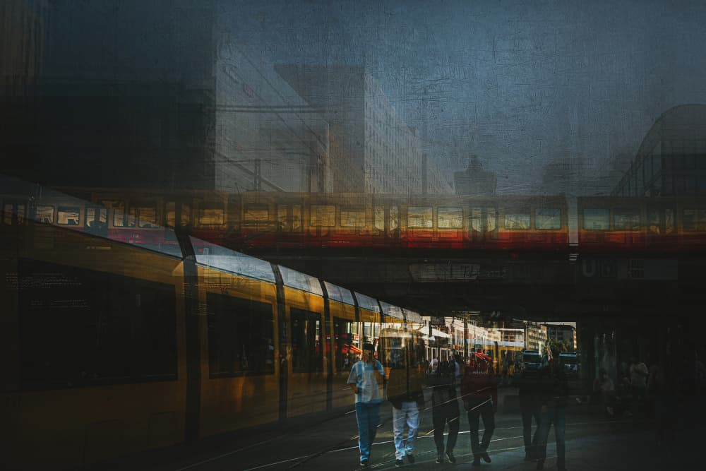 Urban Transit Layers by Damijan Sedevcic — canvas wall art