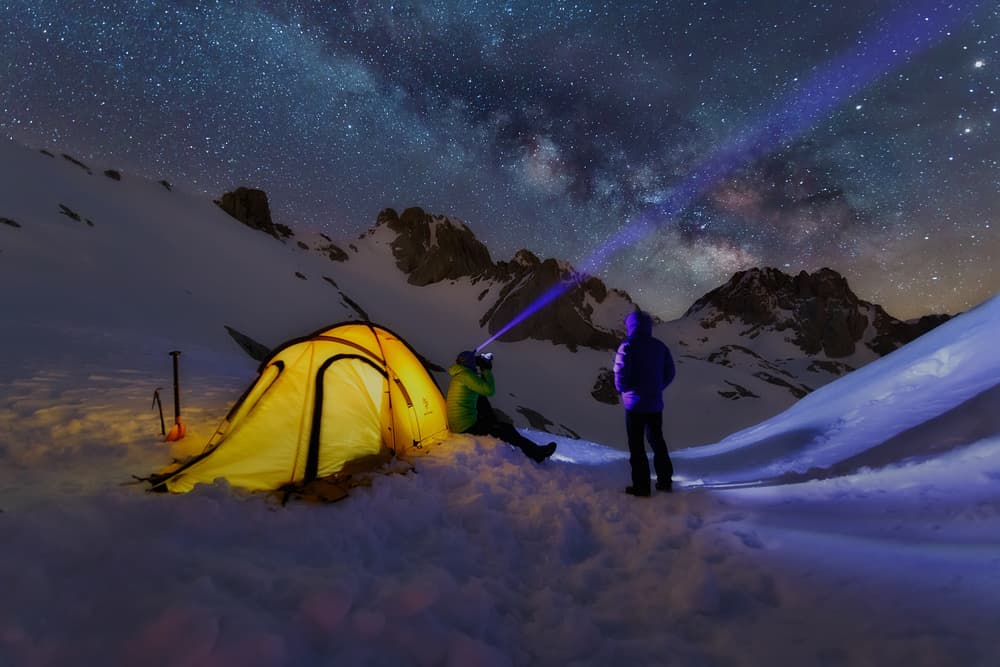 Milky Way Camp Night by Carlos Gonzalez — canvas wall art