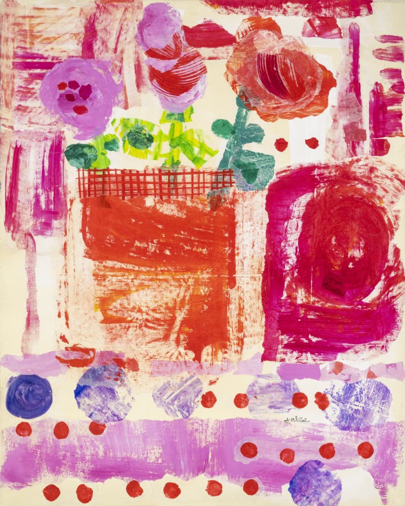 Vibrant Abstract Flowers by Jules Gissler — canvas wall art