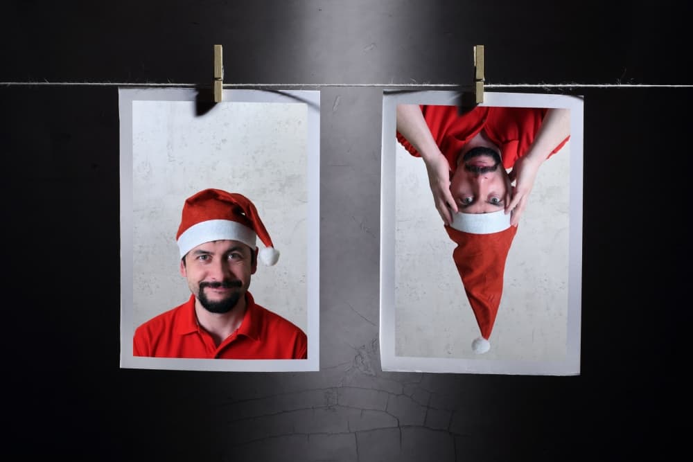 Playful Santa Man by Victoria  Glinka — canvas wall art