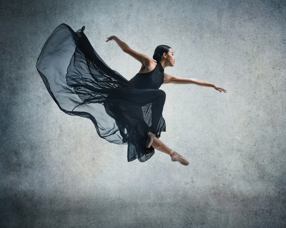 Graceful Ballet Leap by Rob Li — canvas wall art