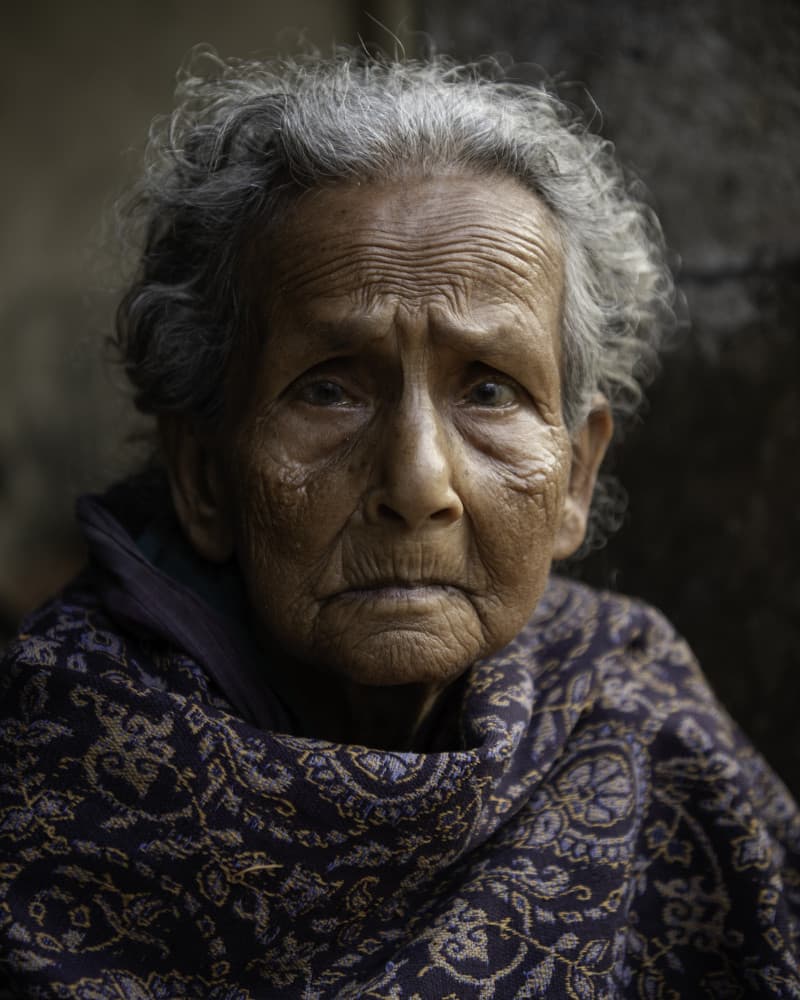 Pensive Older Woman by Max Vere-Hodge — canvas wall art