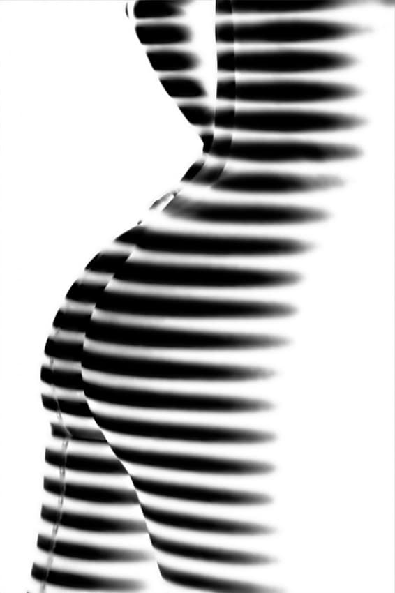 Elegant Striped Form by Mato P. — canvas wall art