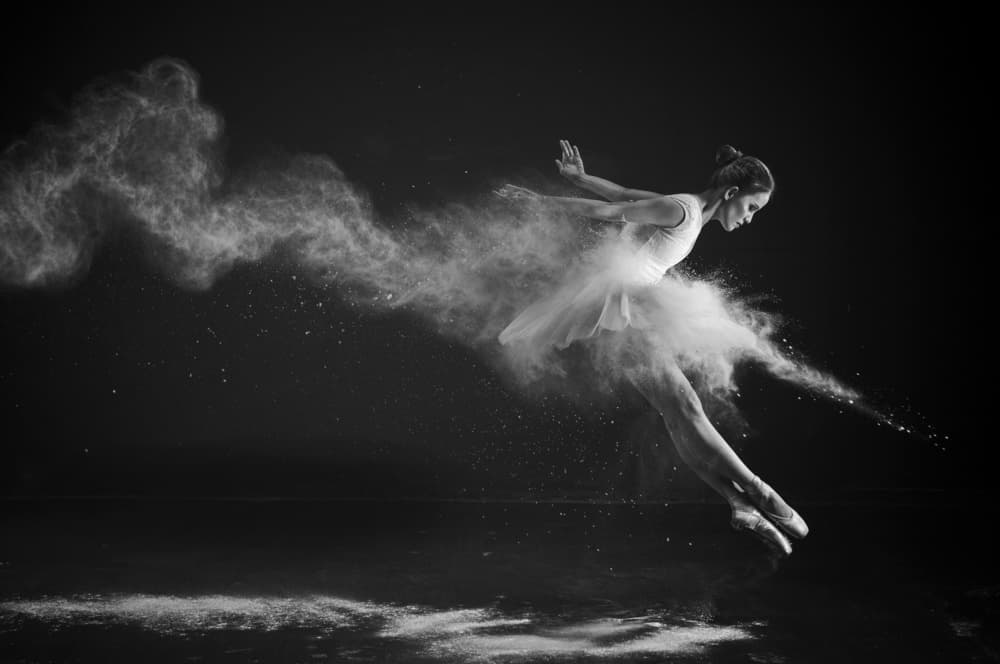 Graceful Powder Dance by Angela Muliani Hartojo — canvas wall art