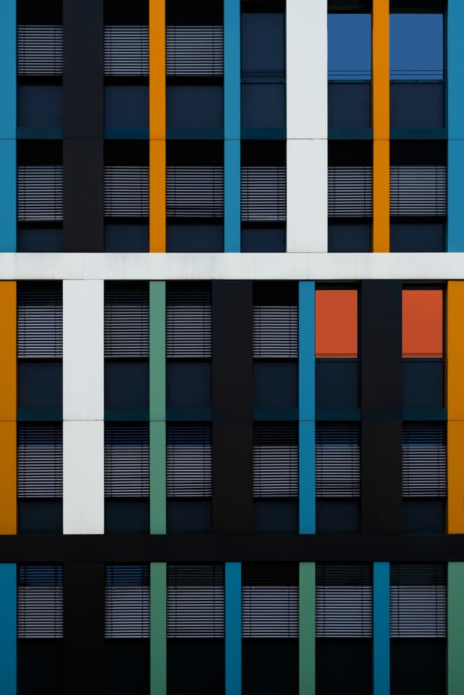 Vibrant Urban Architecture by Rolf Endermann — canvas wall art