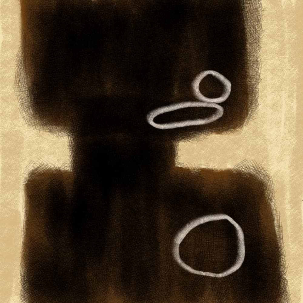 Earthy Abstract Forms by Sharyn Bursic — canvas wall art