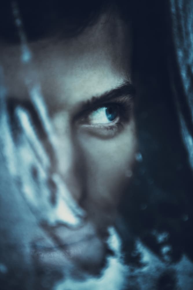 Deep Blue Gaze by Magdalena Russocka — canvas wall art