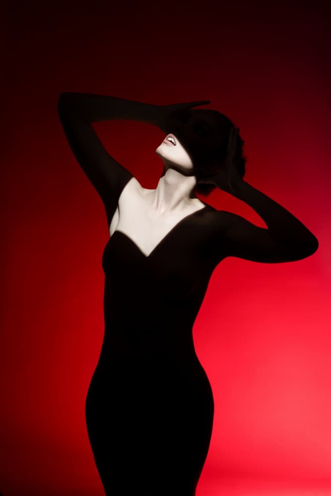 Dramatic Red Silhouette by Andrey Guryanov — canvas wall art