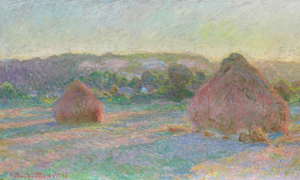 Stacks of Wheat, End of Summer (1890–1891) By Claude Monet by Claude Monet — canvas wall art