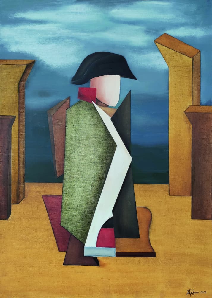 Abstract Military Figure by Alexander Trifonov — canvas wall art