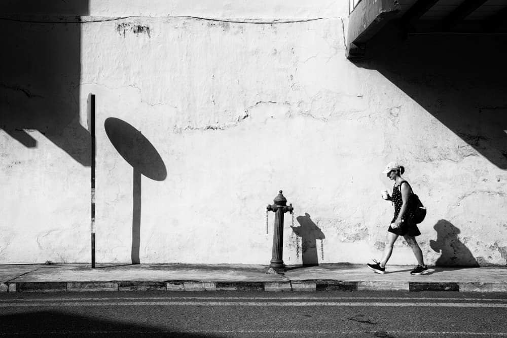 Urban Shadow Stroll by Jurij Bizjak — canvas wall art