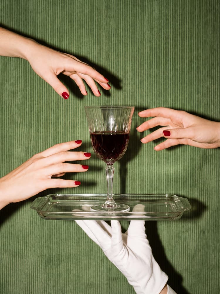 Elegant Wine Service by Andreas Magnusson — canvas wall art