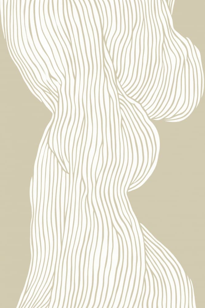 Flowing Lines Elegance by Treechild — canvas wall art