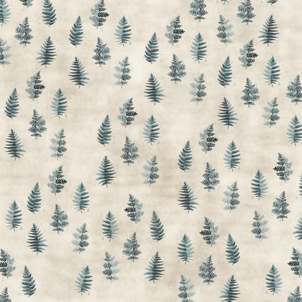 Botanical Fern Pattern by Rosana Laiz Blursbyai — canvas wall art
