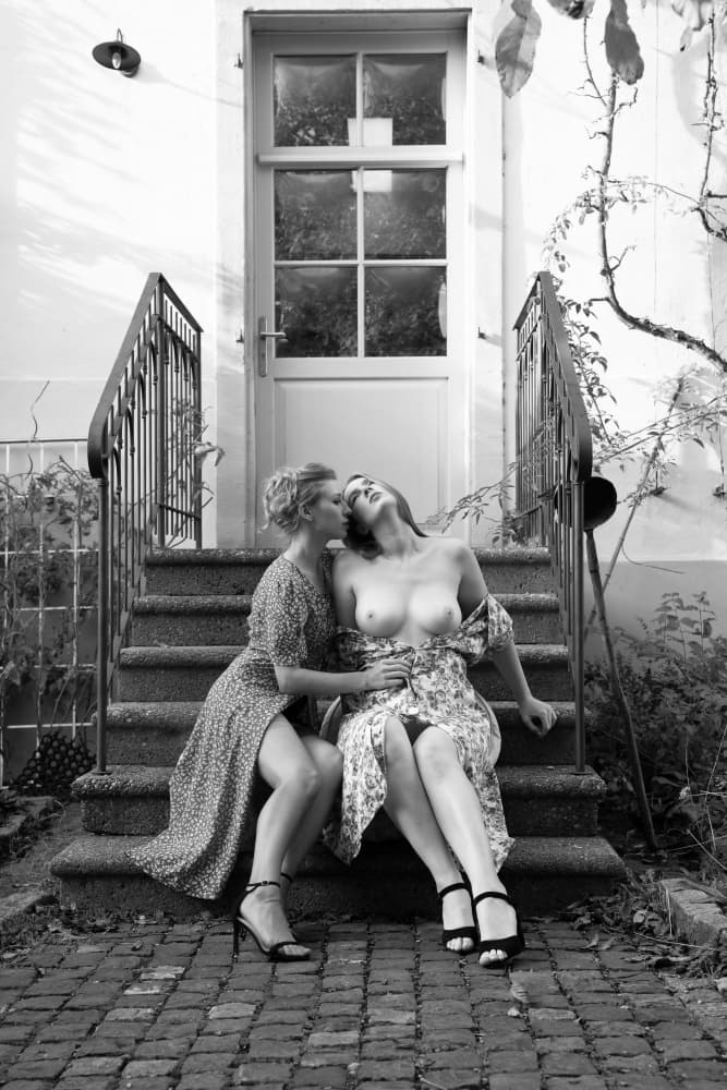 Tender Outdoor Embrace by Ruth Franke — canvas wall art