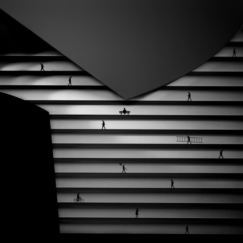 Minimalist Urban Silhouettes by Hadi Malijani (Malenjani) — canvas wall art
