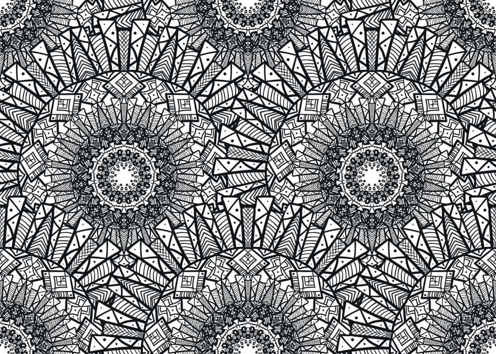 Intricate Tribal Mandala by Marika Barsrsind — canvas wall art