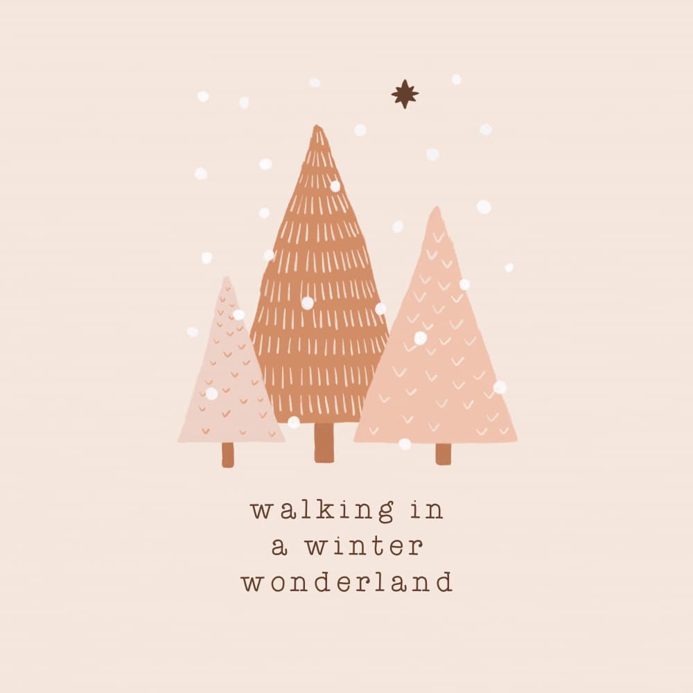 Winter Wonderland Trees by Orara Studio — canvas wall art
