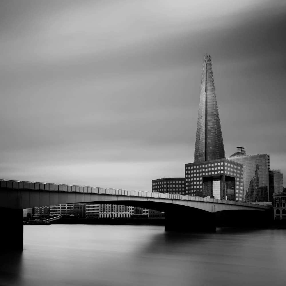 Monochrome London Shard by Martyn Large — canvas wall art