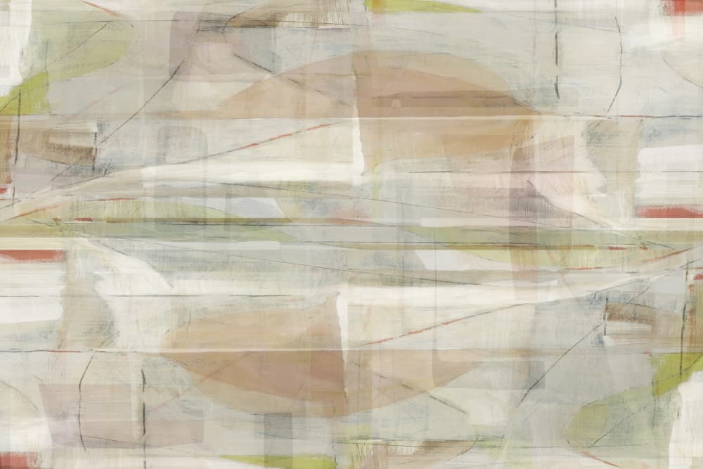 Muted Abstract Layers by cartissi — canvas wall art