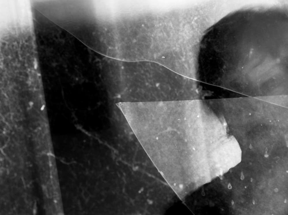 Shattered Glass Fragments by Ylva Sjögren — canvas wall art